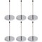 Juvale Receipt Holder - 6 Pack Ticket Stabbers, Stainless Steel Receipt Spike, Check Spindle for Restaurant, Office and Kitchen, Black and Silver, 2.75 x 5.5 Inches